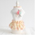 Petstyle spring and summer new floral dress small fresh dress dog clothes cat skirt