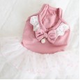 Petstyle spring and summer new pink ballet tutu skirt bow dress dog clothes cat