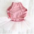 Petstyle spring and summer new pink ballet tutu skirt bow dress dog clothes cat