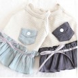 Petstyle spring and summer new color cotton thin pocket skirt Korean style dress dog clothes cat skirt