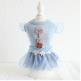 Petstyle spring and summer new daisy floret dress sweet dress dog clothes cat skirt