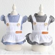 Petstyle spring and summer new simple cotton yarn maid skirt dress dog clothes cat skirt