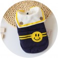 Petstyle transfiguration autumn and winter new thick warm smiley navy cotton clothes dog clothing