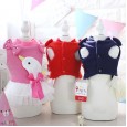 Petstyle autumn and winter new childish little swan yarn yarn skirt Teddy pet dog autumn and winter clothes