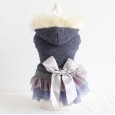 Petstyle Autumn and Winter New Warm Cotton Fleece Hooded Coat Pet Clothes Dog Clothing