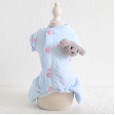 Petstyle autumn and winter new cute dog warm cotton pajamas pet clothes dog clothing