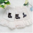 Petstyle cotton autumn and winter new style No. 5 double bow small fragrant cotton skirt pet clothes dog clothing