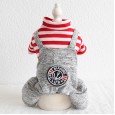 Petstyle autumn and winter new striped anchor four-legged clothes pet clothes dog clothing