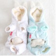 Petstyle autumn and winter new white and white rabbit four-legged clothes pet clothes dog clothing