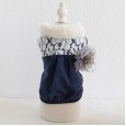 Petstyle autumn and winter new elegant corsage cotton clothes pet clothes dog clothing