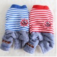 Limited bright Petstyle autumn and winter new striped anchor four-legged clothes pet clothes dog clothing