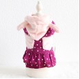 Petstyle autumn and winter new dot pocket bear dress pet clothes dog clothing