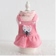 Petstyle autumn and winter new small fox strap dress pet clothes dog clothing