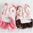 Petstyle autumn and winter new small fox strap dress pet clothes dog clothing