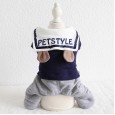 Petstyle autumn and winter new college bear couple clothes pet clothes dog clothing
