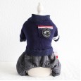 Petstyle autumn and winter new black cat pocket four-legged clothes pet clothes dog clothing