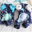 Petstyle autumn and winter clothing starry story four-legged clothes dog clothes pet clothing 4-legged bodysuit thickened