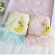 Petstyle autumn and winter sweet sleeping moon yarn sarong dog clothes pet clothing fairy fairy cat