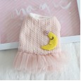 Petstyle autumn and winter sweet sleeping moon yarn sarong dog clothes pet clothing fairy fairy cat