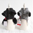 Petstyle autumn and winter gold buckle snow point gauze skirt dog clothes pet clothing English princess dress