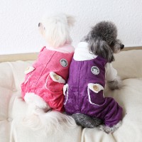 Petstyle autumn and winter retro doll strap four-legged pet clothes dog clothing hooded skirt