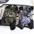 petstyle winter banner camouflage four-legged pet dog handsome thick warm cotton one-piece denim