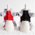 Petstyle Autumn and Winter English Plaid Four-Piece Pet Clothes Dog Clothing Evening Cotton