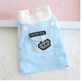 Petstyle autumn and winter crown student skirt pet Korean college style dog bib cat cat cotton coat