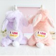 Petstyle autumn and winter sweet candy rabbit pet cute four-legged bib plus velvet collar family sister