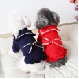 Petstyle autumn and winter navy collar butterfly skirt pet clothes dog clothes festival celebration cat clothes