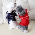 Petstyle autumn and winter navy collar butterfly skirt pet clothes dog clothes festival celebration cat clothes