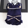 Petstyle autumn and winter navy collar butterfly skirt pet clothes dog clothes festival celebration cat clothes