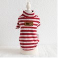Petstyle autumn and winter new seven-color wide stripe bottoming shirt pet casual clothes puppy dog cat