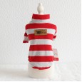 Petstyle autumn and winter new seven-color wide stripe bottoming shirt pet casual clothes puppy dog cat
