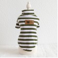 Petstyle autumn and winter new seven-color wide stripe bottoming shirt pet casual clothes puppy dog cat