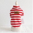 Petstyle autumn and winter new seven-color wide stripe bottoming shirt pet casual clothes puppy dog cat