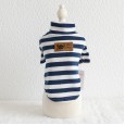 Petstyle autumn and winter new seven-color wide stripe bottoming shirt pet casual clothes puppy dog cat