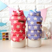 Petstyle autumn and winter cotton coat star cotton vest pet dog autumn and winter warm bib