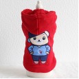 Autumn and winter clothing hooded bear sweater thick warm pet clothes dog clothing