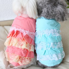 Autumn and winter clothing multi-layer winter coat thick warm pet clothes dog clothing