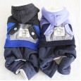 Petstyle autumn and winter new color matching pocket denim four-legged clothes pet clothes dog clothing