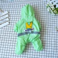 QC AM hot flower luminous small and medium dog raincoat pet dog clothes four-legged waterproof raincoat