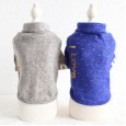Autumn and winter new bronzing sweater base shirt pet clothes dog clothing