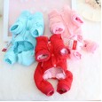 Petstyle autumn and winter new Tang suit rabbit four-legged clothes pet plus velvet thick cute cotton coat