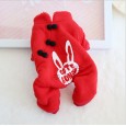 Petstyle autumn and winter new Tang suit rabbit four-legged clothes pet plus velvet thick cute cotton coat