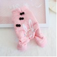 Petstyle autumn and winter new Tang suit rabbit four-legged clothes pet plus velvet thick cute cotton coat