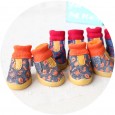 Petstyle new denim print thread shoes tendon sole wear-resistant shoes pet shoes dog shoes