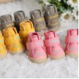 petstyle new soft bottom beef tendon bottom pet shoes teddy pomeranian dog leather shoes autumn and winter