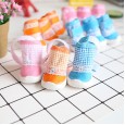 petstyle autumn and winter pet shoes hollow space flower shoes dog soft bottom canvas shoes waterproof rain boots