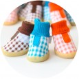 Petstyle new color grid thread cotton shoes beef tendon bottom wear-resistant non-slip shoes pet shoes dog shoes